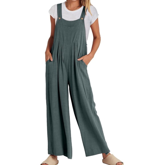 Womens Jumpsuits Overalls Wide Leg Size Small - Picture 2 of 7